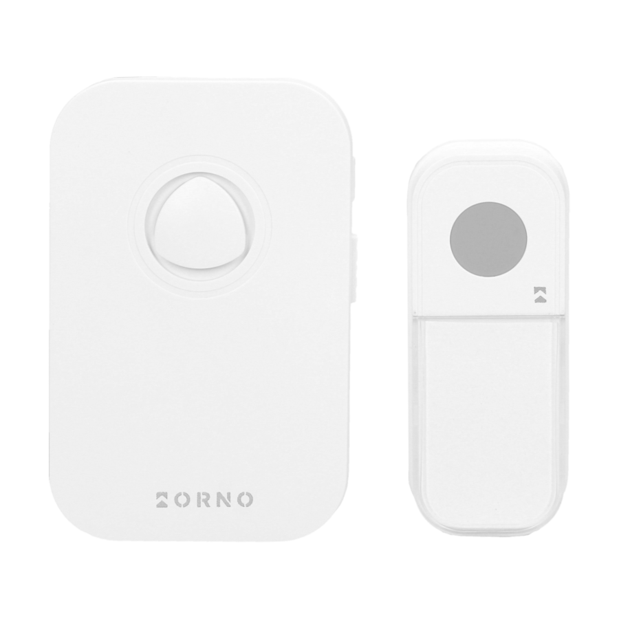 FADO AC wireless mains-powered doorbell with learning system, 36 sounds, 80m